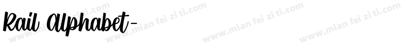 Rail Alphabet字体转换